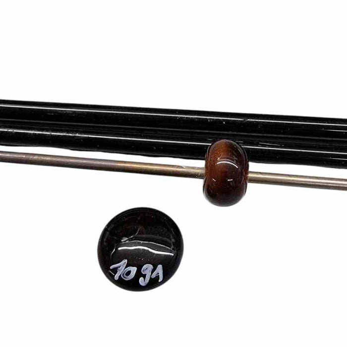 XL Effetre Glasstäbe schwarze Olive 1 Kilo