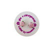 Ohrstecker Chirurgenstahl Röschen rosa ca. klein 5-6mm