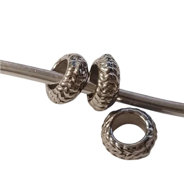Edelstahlperle Rondelle Elsy 7.5x7.5x3mm 1 Stück