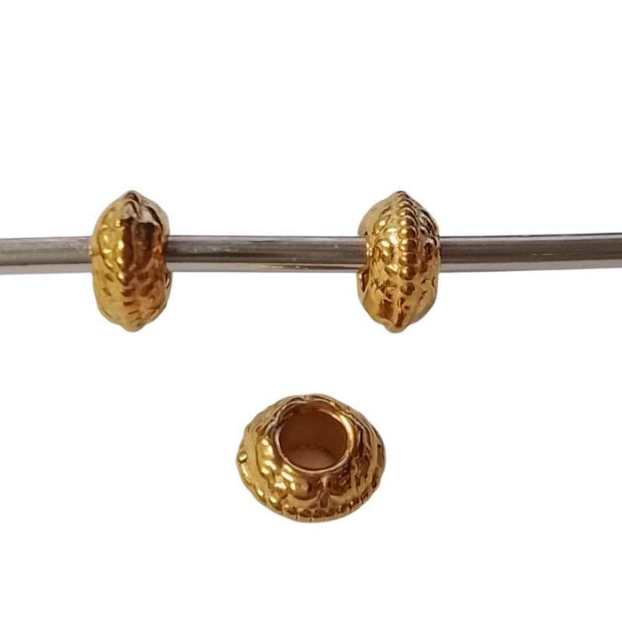 Edelstahlperle vergoldet Rondelle Elsa 7.5x7.5x3mm 1 Stück – Bild 2