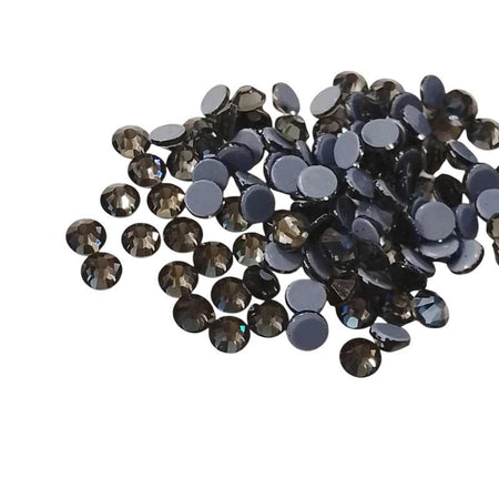 Hotfix Strasssteinchen 5mm d.grau 144Stück