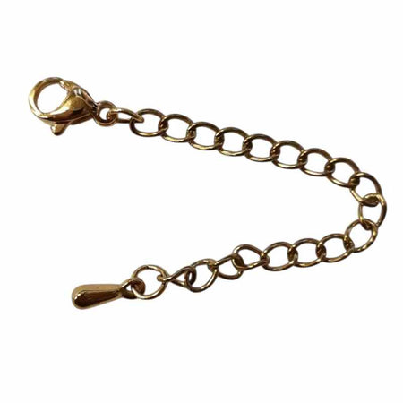 Karabiner aus Edelstahl mit Verlängerungsk. goldf. 1 Stück
