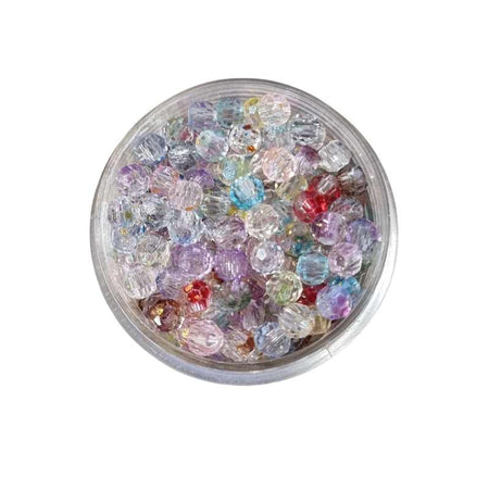 Rocailles facettiert Color mix 4mm ca. 17gr.