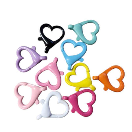 Herz-Schlüsselkarabiner  26 × 22 mm | versch. Farben 10stk