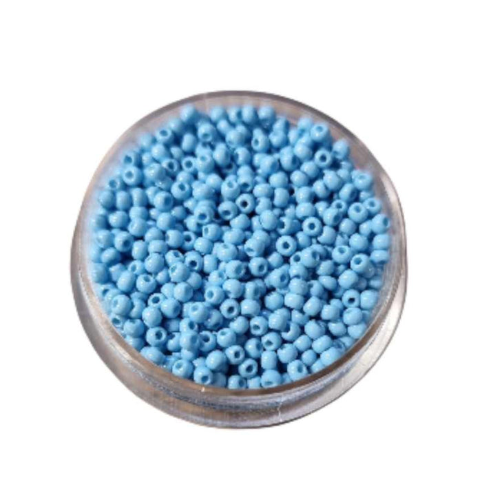 Rocailles Perlen  hellblau, ca. 2 mm | 18 g