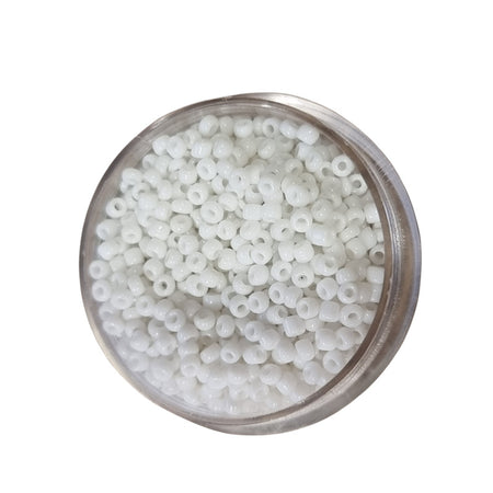 Rocailles Perlen weiss ca. 2 mm | 18 g