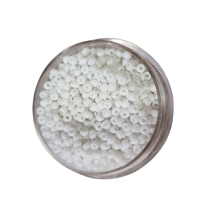 Rocailles Perlen weiss ca. 2 mm | 18 g