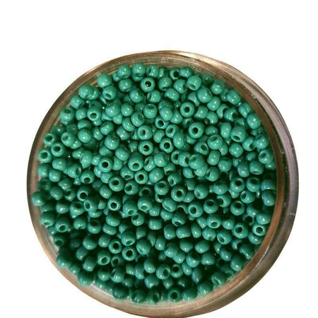 Rocailles Perlen smaragd ca. 2 mm | 18 g