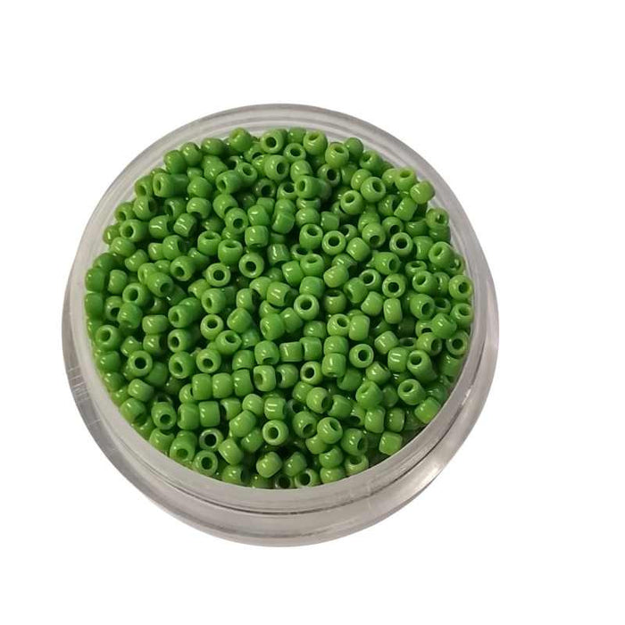 Rocailles Perlen grasgrün ca. 2 mm | 18 g