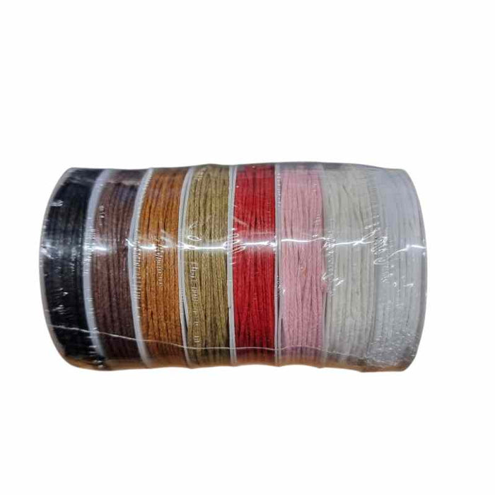 Baumwolle gewachst 1-1.5mm je 6.5m 8 Farben