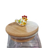 Bonboniere Perle Huhn weiss bunt aus dem Atelier  1 Stk