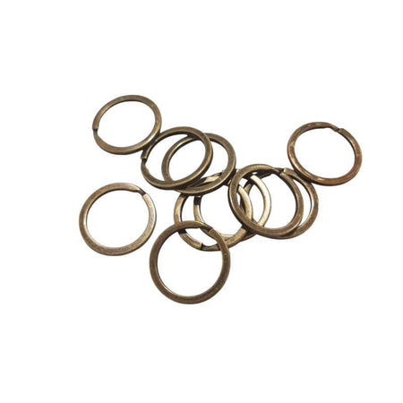 Spaltring Bronze /Altgoldfarben 25mm 10 Stück