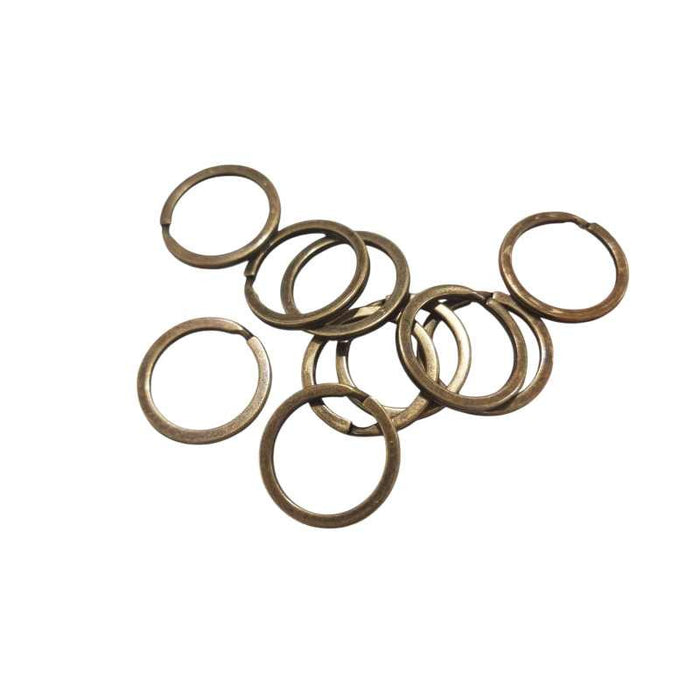 Spaltring Bronze /Altgoldfarben 25mm 10 Stück