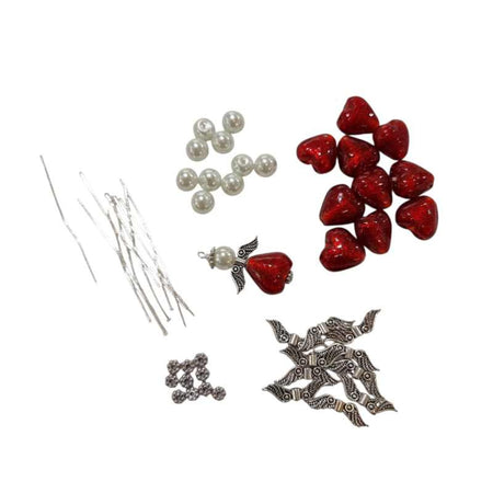 Schutz Engel Set Glizerröckli  für 10 Engeli rot
