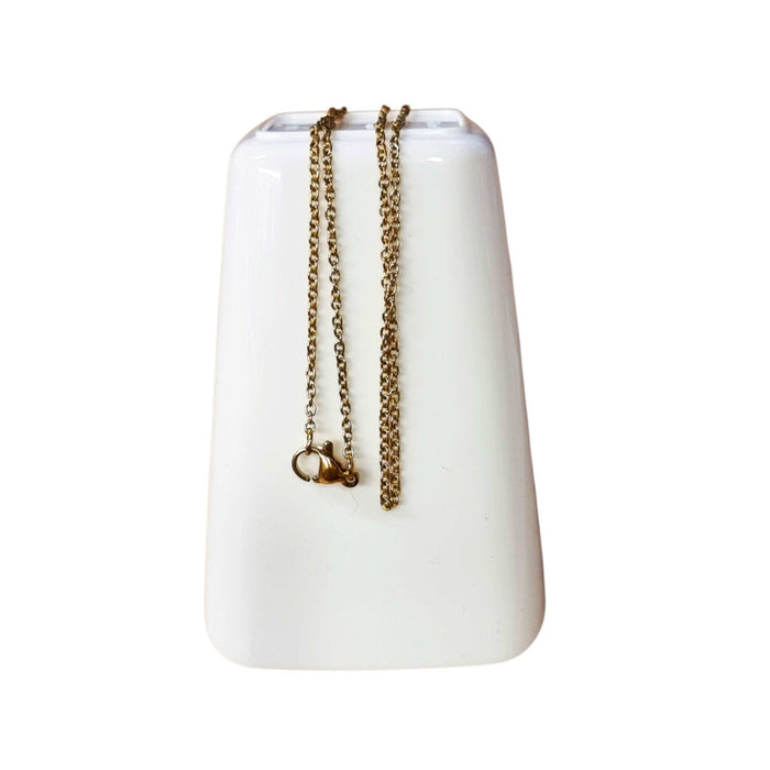 Edelstahl-Kette  fein Gliedrig 1.5mm /  45cm vergoldet 1 Stk