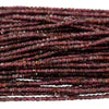 Granat Würfelperlen 2,5 × 2,5 mm – Strang ca. 38 cm