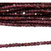 Granat Würfelperlen 2,5 × 2,5 mm – Strang ca. 38 cm – Bild 3