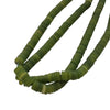 Grüne jade Heishi-Perlen matt 6,5×1,5 mm 1 Strang – Bild 2