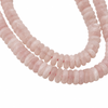 Rosenquarz Rondellen matt 6 × 2 mm 1 Strang – Bild 2