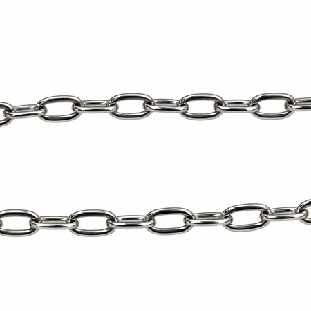 Paperclip-Halskette aus Edelstahl  4×1,8 mm  60 cm 1 Stk. – Bild 2