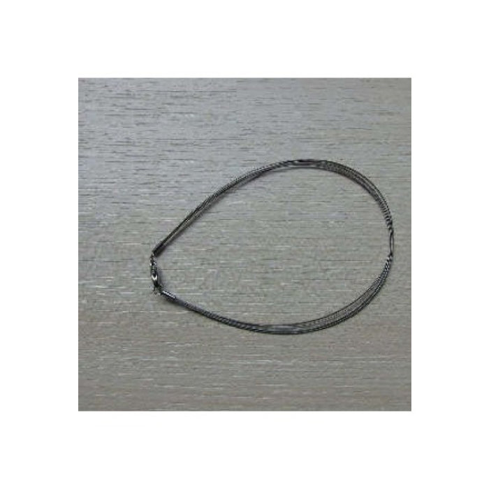 Armband Edelstahldraht 5er silber 16mm 1 Stück