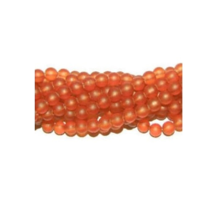 Glas matt Orange 8mm 20 Stück