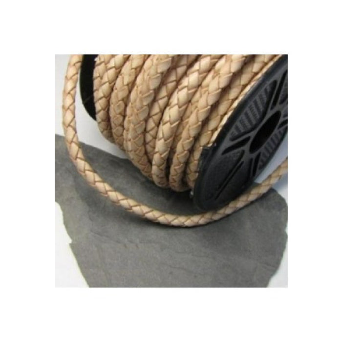 Leder Strang  Bola cord Top Qualität Natur 4mm/ 1m