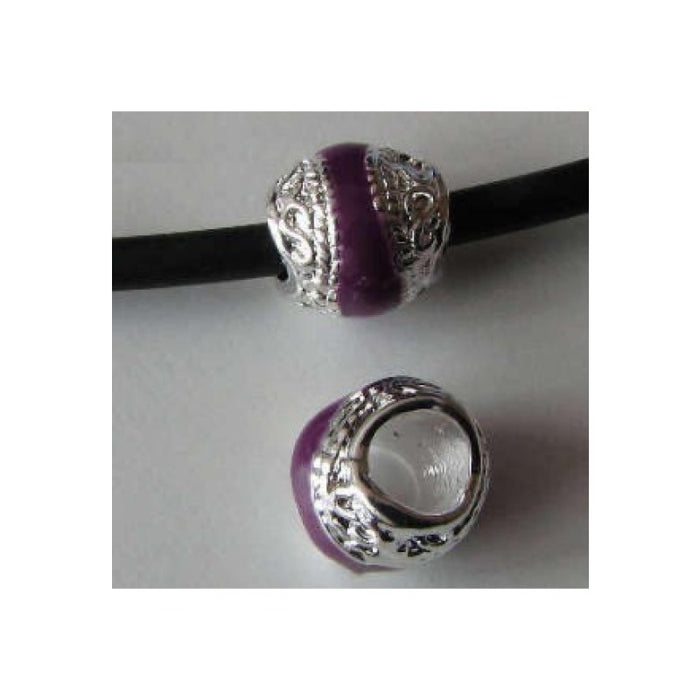 Easy style Metallperle violett Thahiti 1 Stück