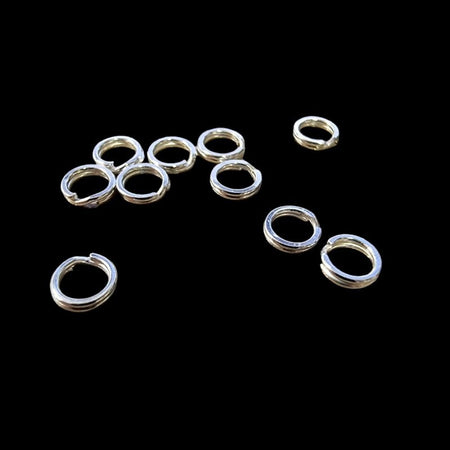 Spaltring  4mm 925 Sterling Silver 10 Stück