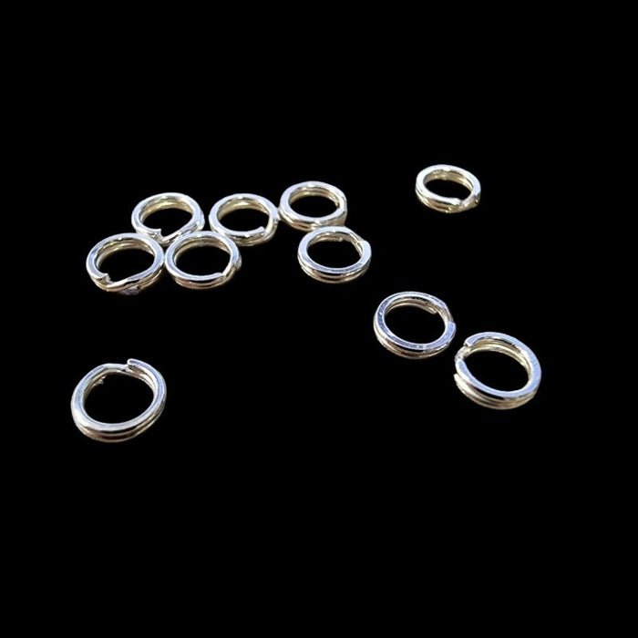 Spaltring  4mm 925 Sterling Silver 10 Stück
