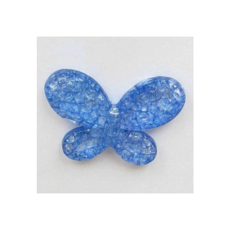 Acryl Schmetterling gross blau 45x34mm 1 Stück