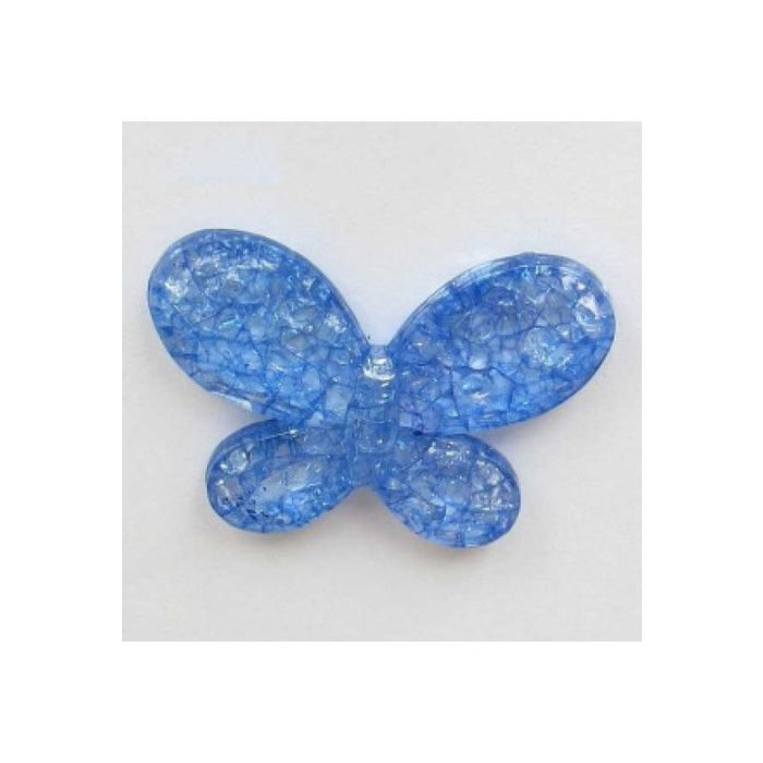 Acryl Schmetterling gross blau 45x34mm 1 Stück
