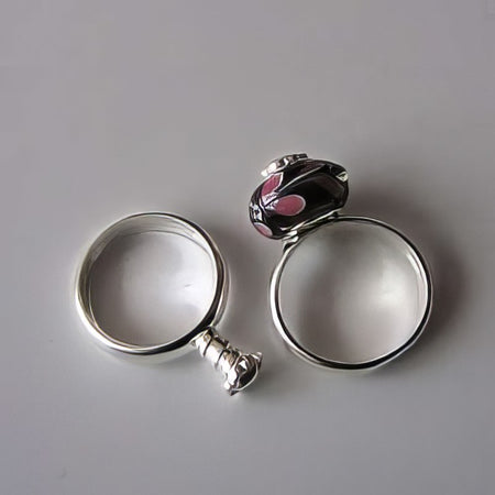 Wechselring versilbert Nr 10# 1 Stück