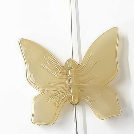 Acryl Schmetterling gross milky 35x40mm 1 Stück