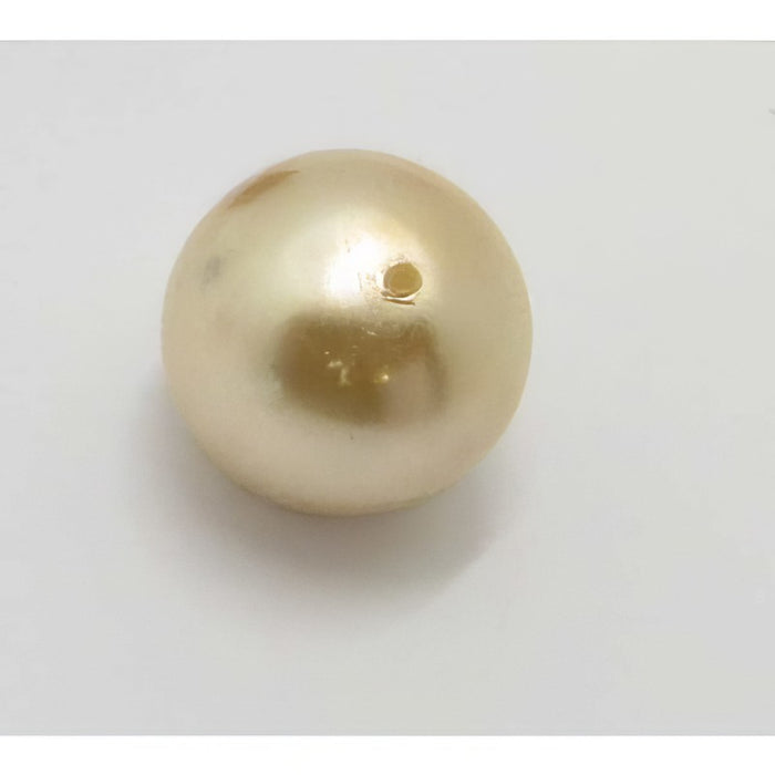 Glasperle sand Perlenschimmer 16mm 1Stück