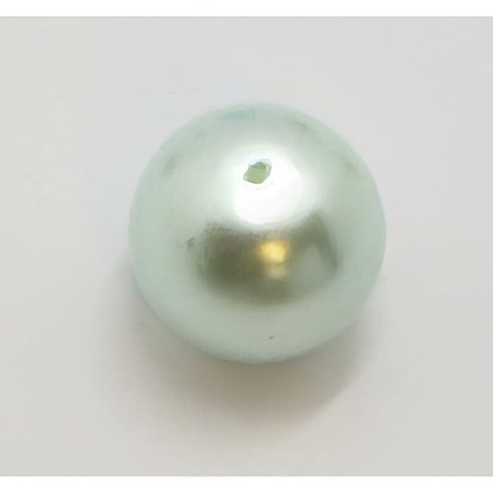 Glasperle helltürkis Perlenschimmer 16mm 1Stück