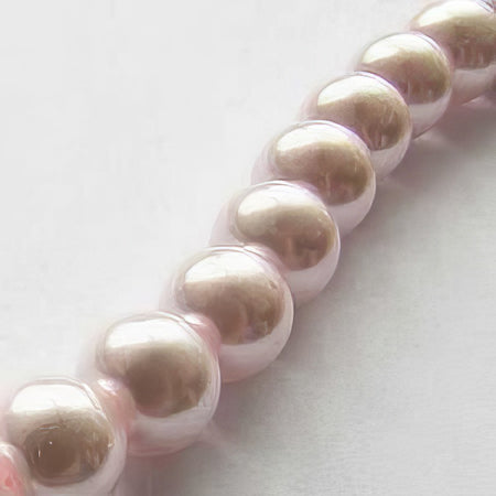 Glasperle rosa Perlenschimmer 6mm 20 Stück