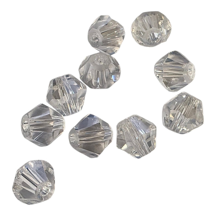 Bicone schliff Perlen klar ca.6mm 20 Stück
