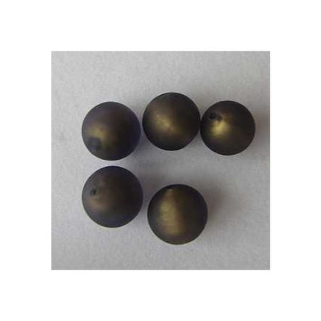 Glasperle mit Goldfolie violett 16mm 1 Stück