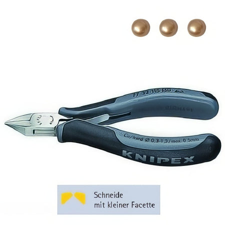 77 32 115 ESD Knipex Seitenschneider spitz grau 115mm