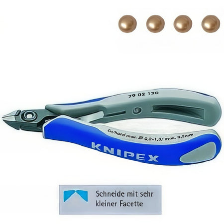 79 02 120 Knipex Seitenschneider präzision blau 120mm
