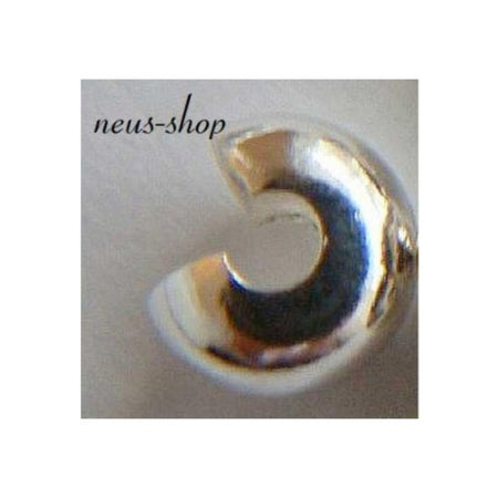 Stülpperle 3mm 925 silber 10 Stück