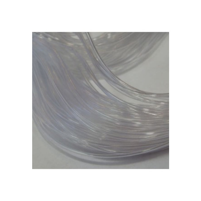 Rubber(Gummi) HOHL transparent klar 1.5mm 1m
