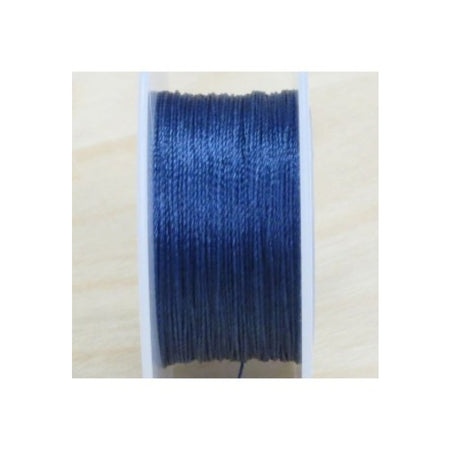 Perlenfaden Blau  #1,2,3 zum knüpfen Silikon 18m