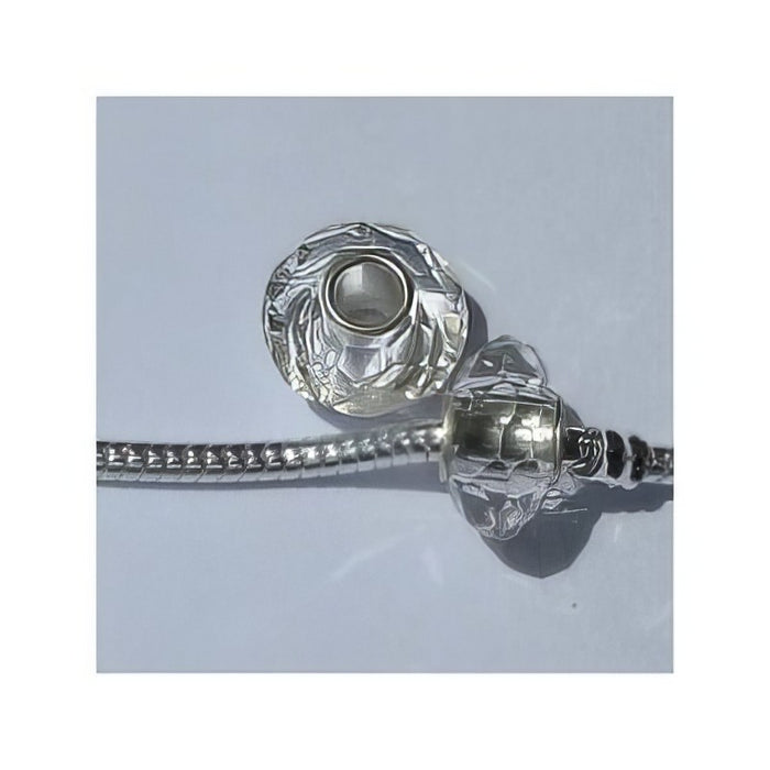 Easy Style Perle 925 Glasschliff klar 1 Stück