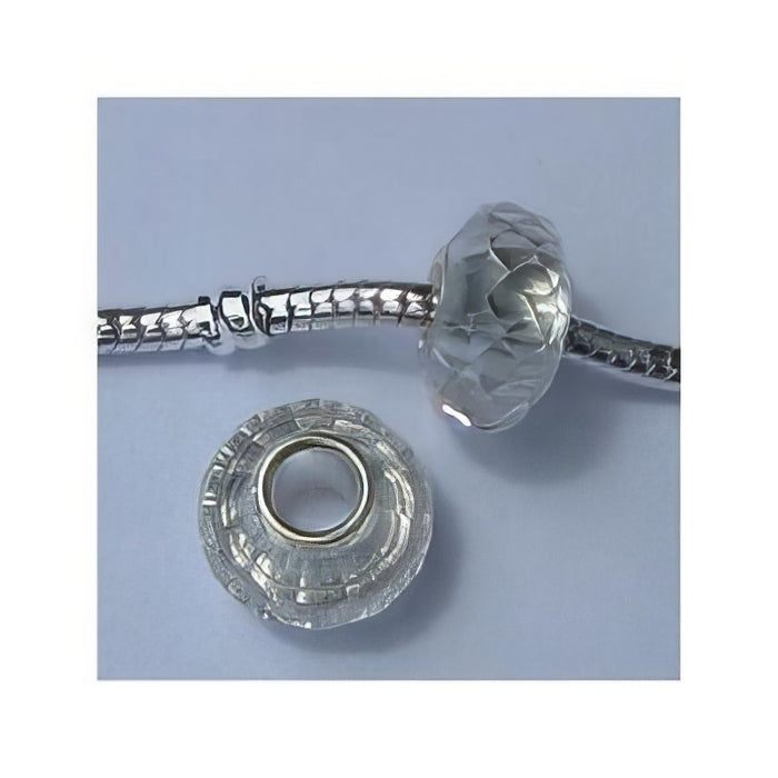 Easy Style Perle 925 Zirkon Schliff klar 1 Stück