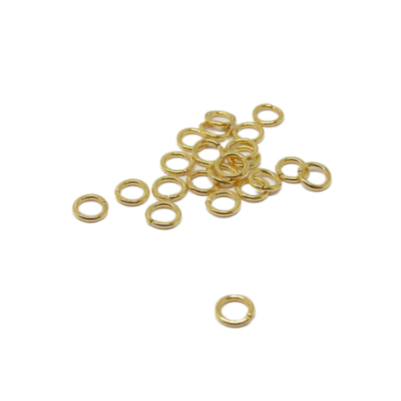 XL Ring vergoldet offen Stark 6mm 100Stück