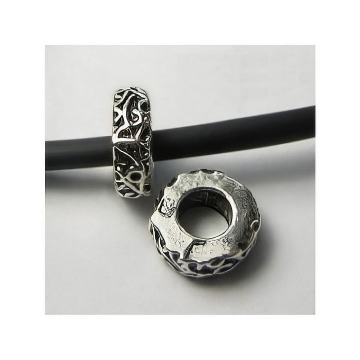 Easy style Metallperle Ornaments geschwärzt 1 Stück Schmuck