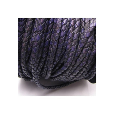 Leder Strang  Bola cord Top Qualität violett 4mm/ 1m