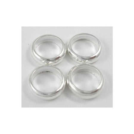 Metall Perle Ringli modern 2x5mm 10 Stück